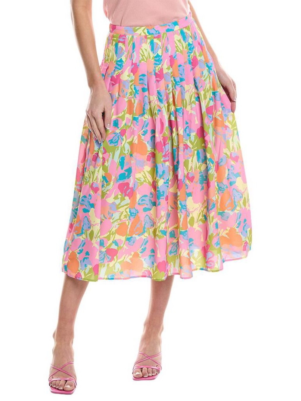 Crosby by Mollie Burch NWT Mallie Midi Skirt in Floral Haze, Size XXL - Picture 3 of 11